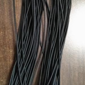 Buy cheap 1.5mm Black Round Elastic Cord Polyester Elastic Bungee Cord product