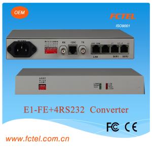 Buy cheap Ethernet Bridge plus 2 serial interfaces E1-FE+4RS232 Protocol Media Converter product