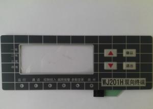 Custom Touch Screen Waterproof Membrane Switch With 3M Adhesive , High Sensivity