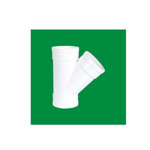 Good Sealing Performance PVC Pipe Y Tee Skew Double Y Tee PVC Cross Tee 4 Way For Building