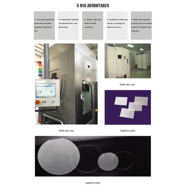 diamond wire cutting Tools Steel Slicing Si Wafer Silicon For Sapphire Customized Electroplated 3B60
