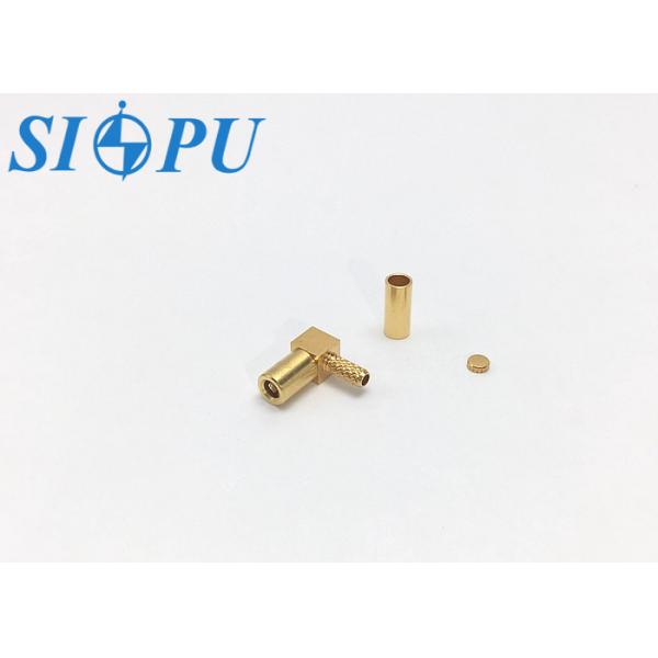 SSMB Female RF Coaxial Connector – Right-Angle, Compatible with RG316/U Cable