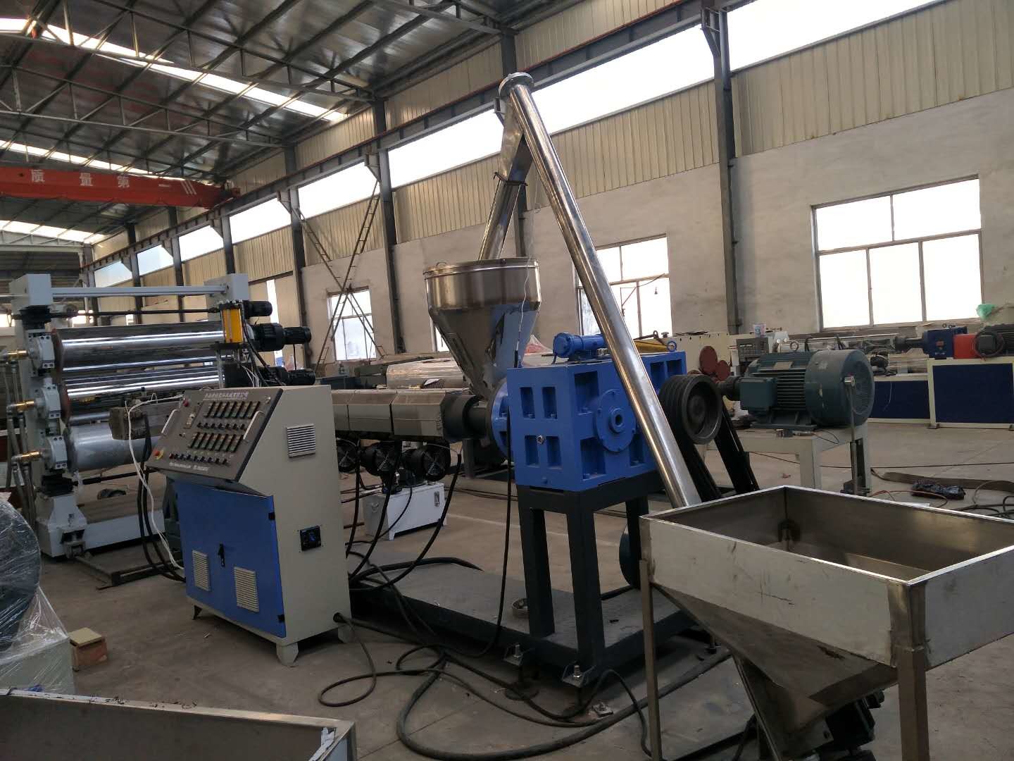 380V 50hz Wpc Foam Board Machine , Pvc Foam Sheet Making Machine Fully Automatic
