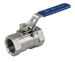 Floating type 1 - piece type screwed ball valve 1000WOG 316 304 lever operated,1PC BALL,BUTTERFLY HANDLE