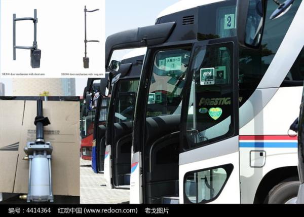 Quality Lift Lock Pneumatic Bus Door Mechanism NR300 Anti Clamping for ZHONGTONG for sale