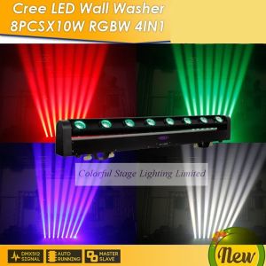Buy cheap 8x10W 4 in 1 RGBW LED MOVING BAR product