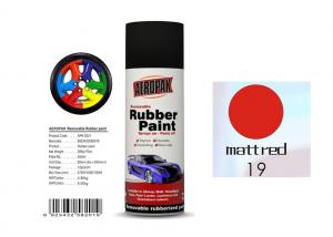 China Good Hardness Rubber Coat Spray Paint  Matt Red Color APK-8201-19 on sale