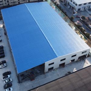 Buy cheap Clean Span Steel Structure Warehouse with Rock Wool Insulation product