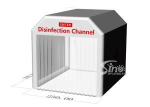 Buy cheap Fast Setup Portable Sterilisation Inflatable Disinfection Channel Tent For Intalling Emergency Sanitizing Spray System product