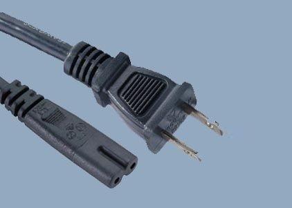 Quality UL CUL CSA 15A 125V 2 Prong NEMA 1-15P TO IEC 320 C7 Plug American UL Power Cord Lead for sale