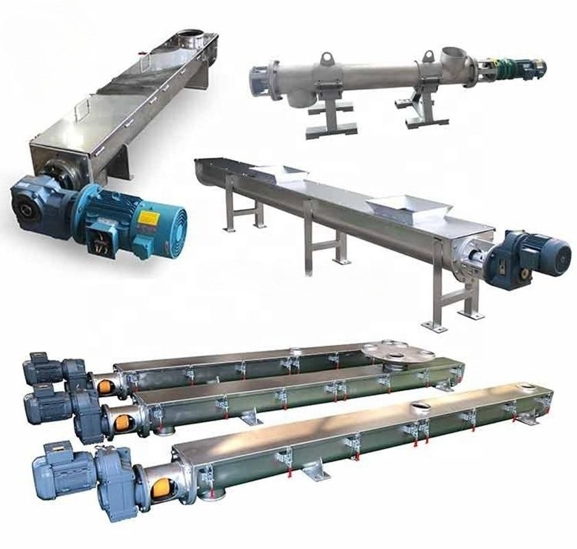 OEM Custom Cement Flexible Auger Feeder Concrete Stainless Steel Screw Conveyor