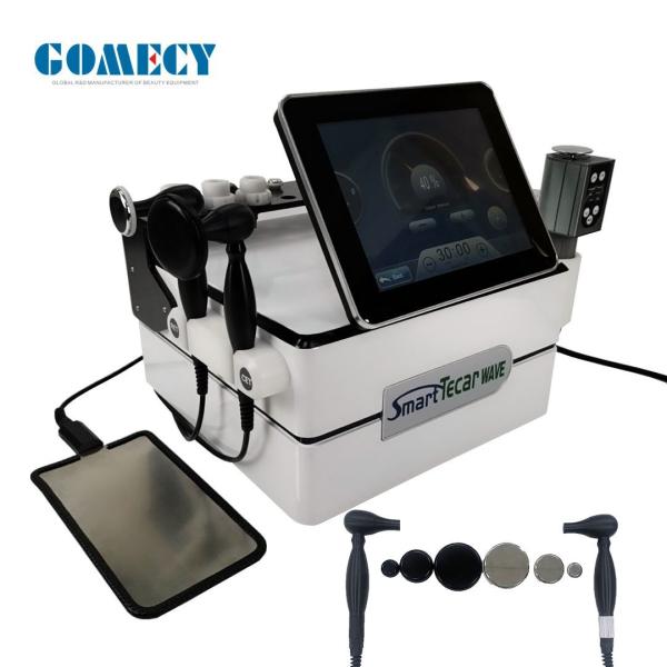 Quality 3 in 1 CET RET Ems Rf Tecar Physiotherapy Shock Wave Therapy Equipment Pain Relief for sale