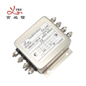 Buy cheap 10A High Frequency 300MHz Three Phase Filter M4 Screw Output EMI/RFI Filter product