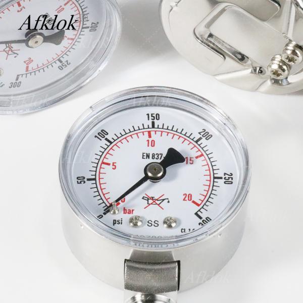 Quality 2.5% Accuracy Grade Pressure Gauges 50mm Sensord Length for Pharmaceutical Applications for sale