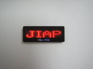 Buy cheap Programmable Led display panel 7*21 dot matrix name tag product