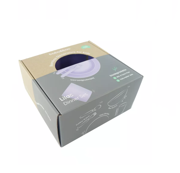 Custom Logo Folding Cardboard Box Packaging For Tableware Dinnerware