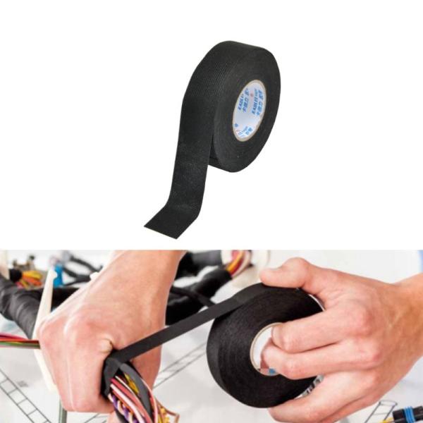 Quality Fleece Black Wire Harness Tape Flame Retardant Chemical Resistant for sale