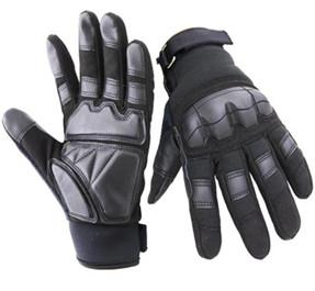 China Army Waterproof Safety Gloves Black Long Fasten Strips Knuckle Full Finger on sale