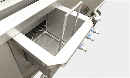 120kw 304 Stainless Steel French Fries Fried Chicken Fish Processing Line Electrical Water-oil Deep Fryer