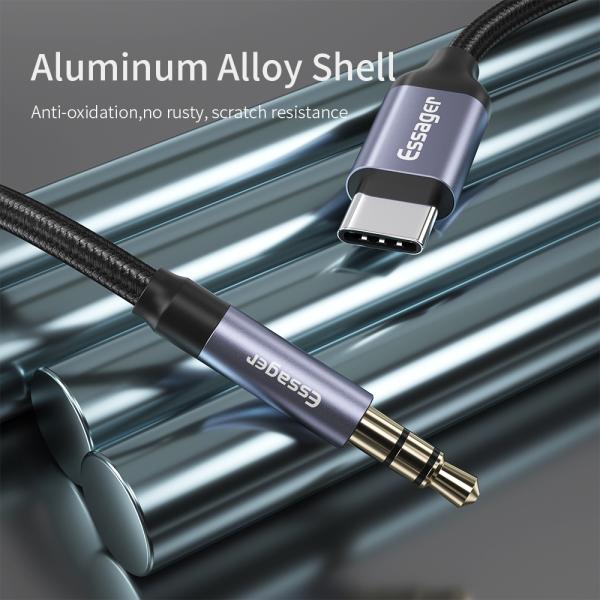 Type C Adapter Port To 3.5MM AUX Jack Audio Cable