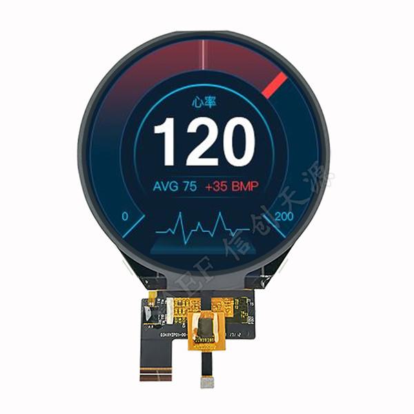 Quality PCAP TFT Display 3.4 Inch Round LCD 3-Lane Mipi Interface 800x800 Dots With CTP for sale