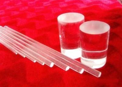 Quality Light Guide Optical Solid Pure Quartz Glass Rod High Strong Hardness for sale
