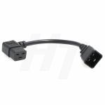 UPS PDU Power Cord Adapter Right Angle IEC320 C19 to C20 16A 250V 3 Prong