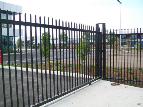 Quality Custom Made Black Powder Coating Garrison Fencing Panel Anti Rust for sale