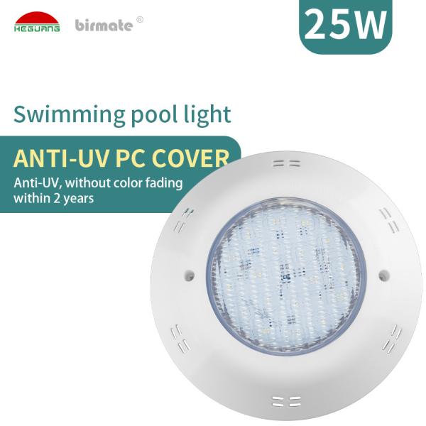 Quality VDE 25W Waterproof Fiberglass Pool Lights 1750LM Waterproof Inground Led Lights for sale