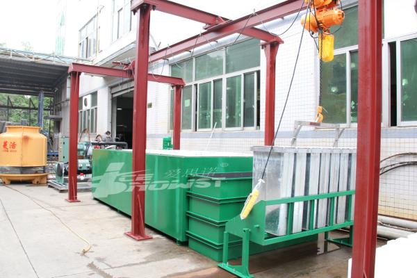 Quality 5 Ton Containerized Block Ice Machine Making System With Stainless Steel Ice Mold for sale