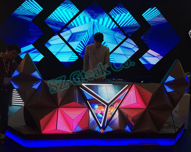 Customize matrix control Lighting Display Led Dj Table video booth for pub, party