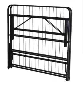 Space Saving Folding Metal Bed Frame Easy Assembly Steel Platform Bed Frame
