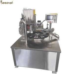 Buy cheap SS304 Automatic Two Spoon Honey Packing Machine Honey Bottle Filler product