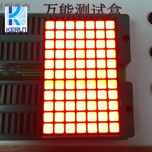 7x11 orange color square hole led dot matrix display module led panel for lift