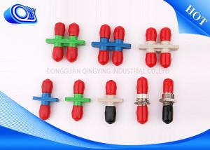 China Gray blue ST  Type Fiber Optic Coupler Duplex Adapter For Telecommunication on sale