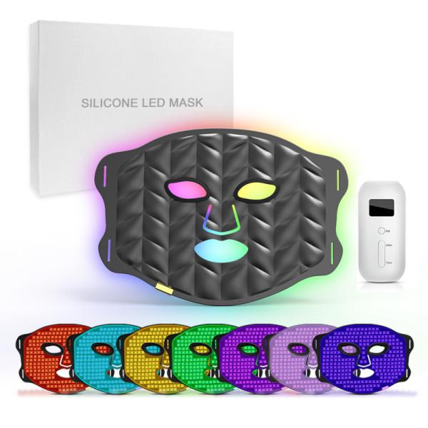 Quality Home Use Red LED Infrared Face Mask PDT 7 Colors Silicone Material for sale