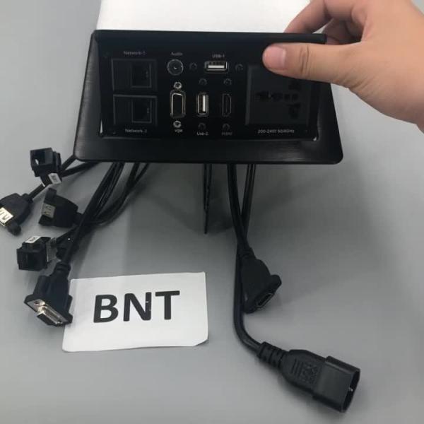 conference power data solution hydraulic pop up table electrical socket box