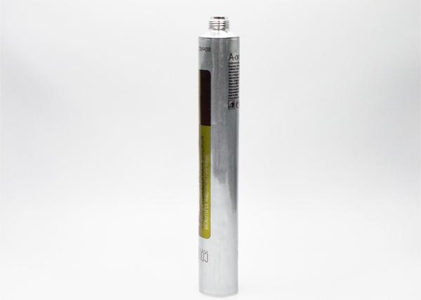 Quality Hair Dyeing Empty Aluminum Paint Tubes 28MM Diameter With Customized Bottom Latex for sale