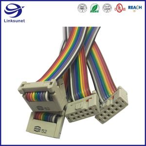 China Control Panel Wire Harness with Epic Circular 2.54mm IDC Connector add 3M Ribbon Cable on sale