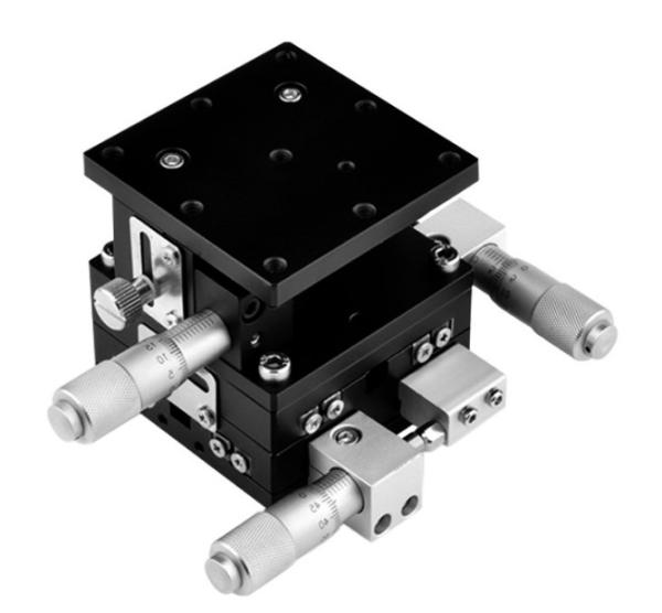 Quality XYZ Three Axis Displacement Platform Moving Horizontal Precision 0.02mm for sale