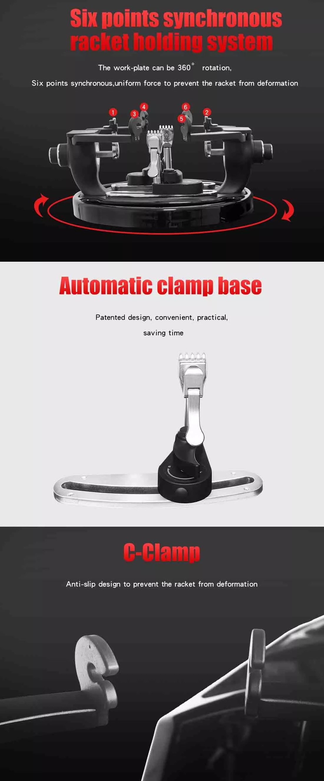 90W Electronic Badminton Racket Stringing Machine Programmable