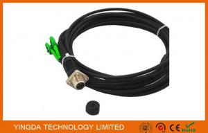 China ODC Female Black Fiber Optic Patch Cord 4 Cores LC Optical Cable on sale