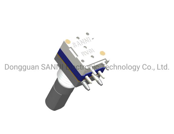 Quality 8mm Rotary Push Button Potentiometer Metal Shaft Sealed RV8141M for sale