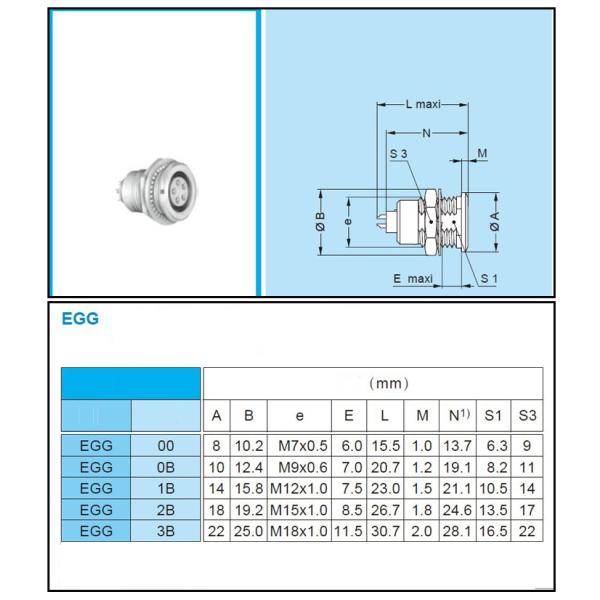 FGG EGG 3B 8 Pin Plus 1 Way Push Pull Self-lock Plug Socket Electrical Pneumatic Mixed Connector