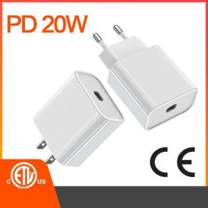 China 5V 3A Cell Phone Charger Adapter For Iphone Samsung Huawei 20W PD CE ETL Tested on sale