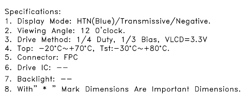 Blue White HTN Segment LCD Display For Thermostat Feeder Factory Direct Manufacturer