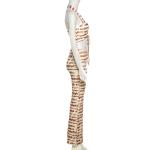 Breathable 2 Piece Crop Top And Trousers Halter Hollow Vest Slim Micro Trousers