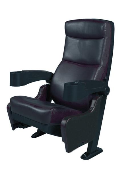 Quality Black Color Home Theater Chairs Fixed Armrest 540mm Width 445mm Depth for sale