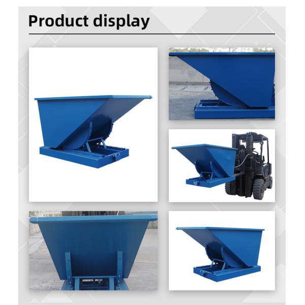 Mobile 2 Cubic Yard Self Dumping Hopper Outdoor Steel Dump Hopper