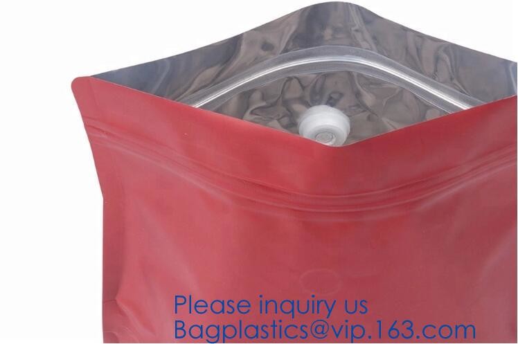 Transparent bopp/opp square block bottom bags with side gusset,Bopp Block Square Bottom Bag,Clear Square Bottom Bags,Can
